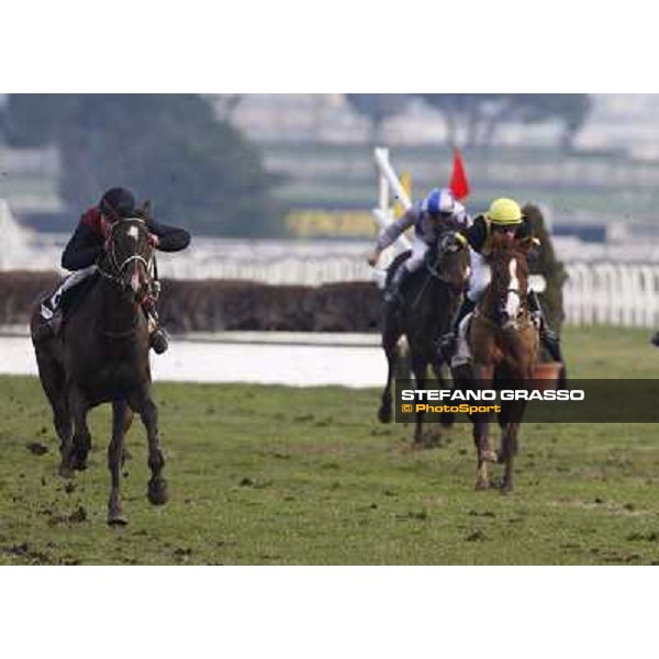 Paul A. Johnson and St Petersbourg go to win the 121¡ Grande Steeple Chase di Romna - Mem. Gen. Mario Argenton Rome, 14th february 2010 ph. Stefano Grasso