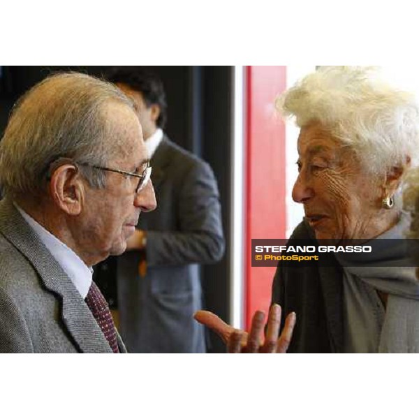 Raimondo D\'Inzeo and Maria Sole Agnelli Roma, Capannelle racetrack, 14th february 2010 ph. Stefano Grasso