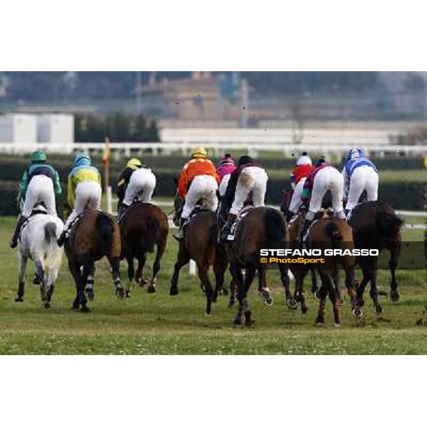 Runners during the 121¡ Grande Steeple Chase di Romna - Mem. Gen. Mario Argenton Rome, 14th february 2010 ph. Stefano Grasso