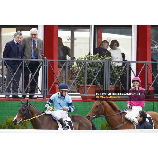 Andrea Scarpellini watching the horses of Premio Anapco coming back to the stable Roma, 14th february 2010 ph. Stefano Grasso