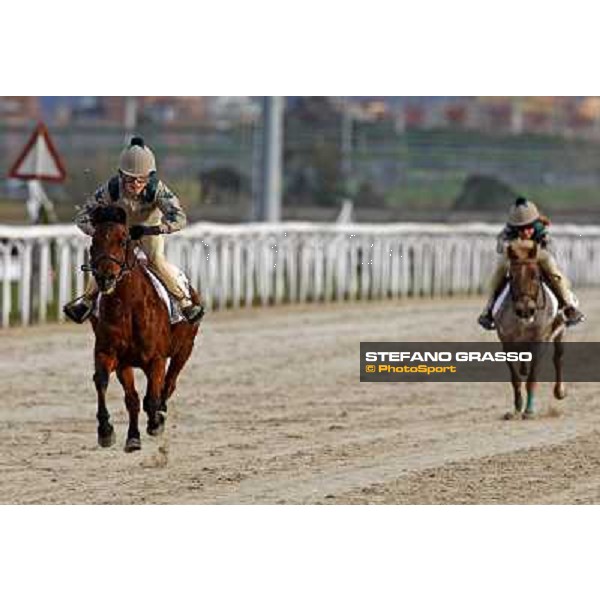 Pony races at Capannelle racetrack - the winner Rome, 21 st frebuary 2010 ph. Stefano Grasso