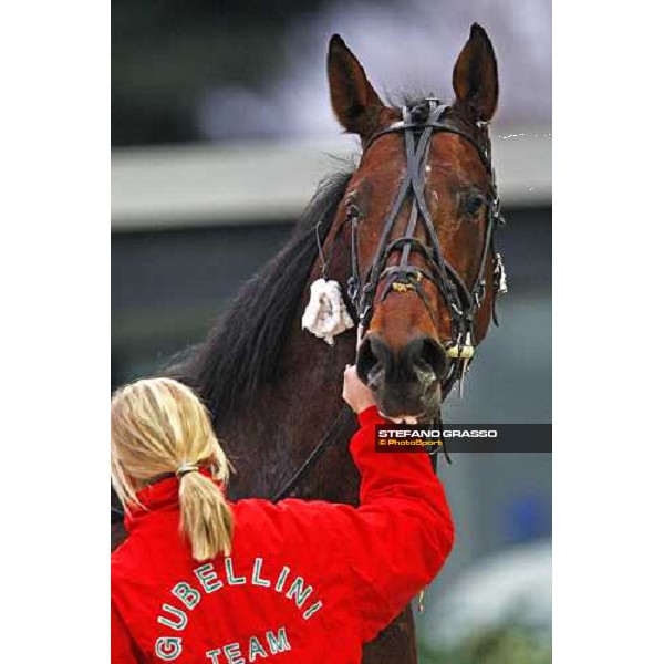 Irving Rivarco after winning the Premio Tenebroso Milan San Siro, 27th february 2010 ph. Stefano Grasso
