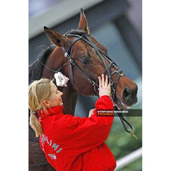 Irving Rivarco after winning the Premio Tenebroso Milan San Siro, 27th february 2010 ph. Stefano Grasso