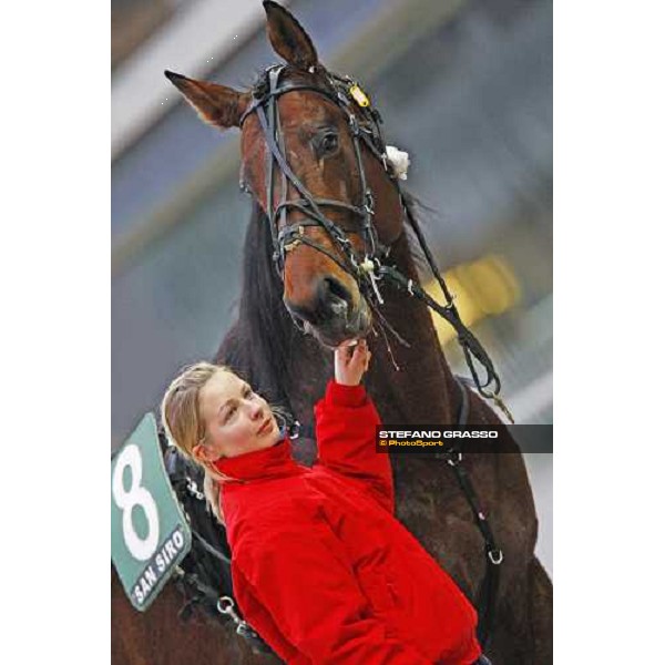 Irving Rivarco after winning the Premio Tenebroso Milan San Siro, 27th february 2010 ph. Stefano Grasso