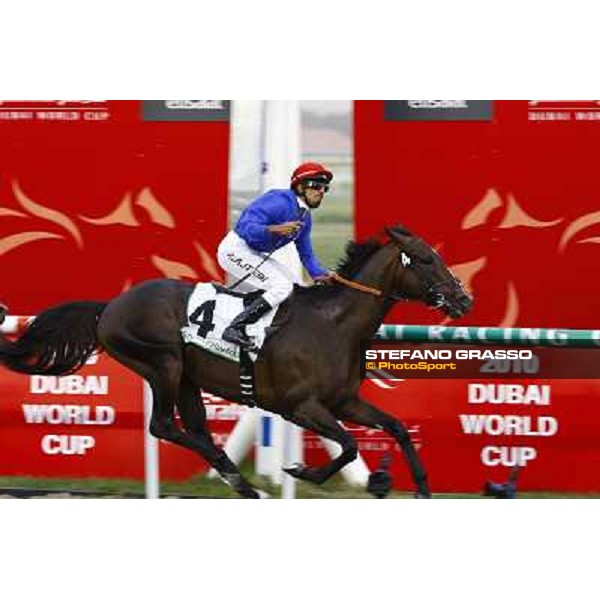 Ahmed Ajtebi -Calming Influence - Godolphin Mile Dubai - Meydan, 27th march 2010 ph. Stefano Grasso
