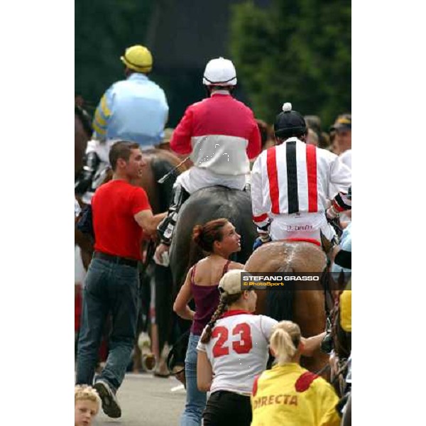 horses of Dallmayr Coupe come back to the stables Munchen 1st august 2004 ph. Stefano Grasso