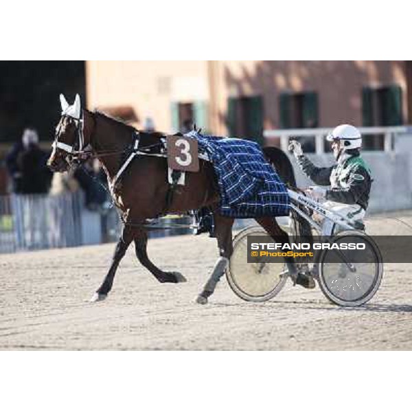 parading for Nakitast and Enrico Bellei winners of the Gran Premio Italia Bologna - Arcoveggio racetrack, 5th april 2010 ph. Stefano Grasso