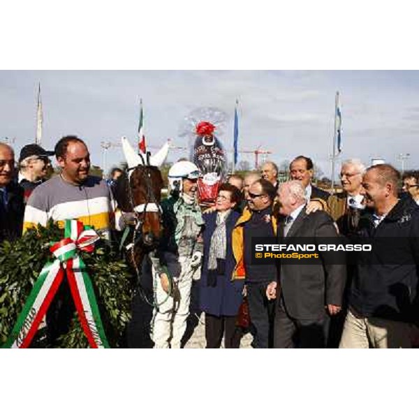 prize giving ceremony for Nakitast and Enrico Bellei winners of the Gran Premio Italia Bologna - Arcoveggio racetrack, 5th april 2010 ph. Stefano Grasso