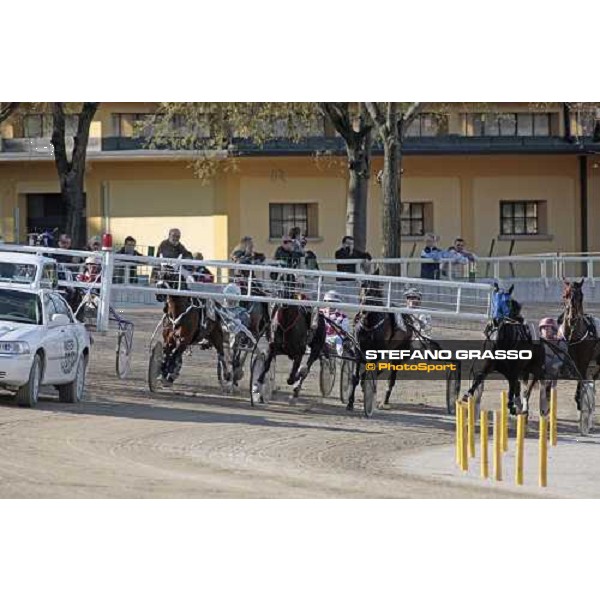 start of Gran Premio Italia - Enrico Bellei with Nakitast winners with nr. 3 Bologna - Arcoveggio racetrack, 5th april 2010 ph. Stefano Grasso