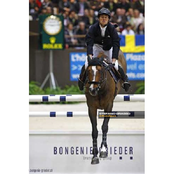 Steve Guerdat (SUI) riding Tresor V wins the second leg of the Rolex Fei World Cup Final (Jump- off) Geneva - Rolex Fei World Cup final, 16th april 2010 ph. Stefano Grasso