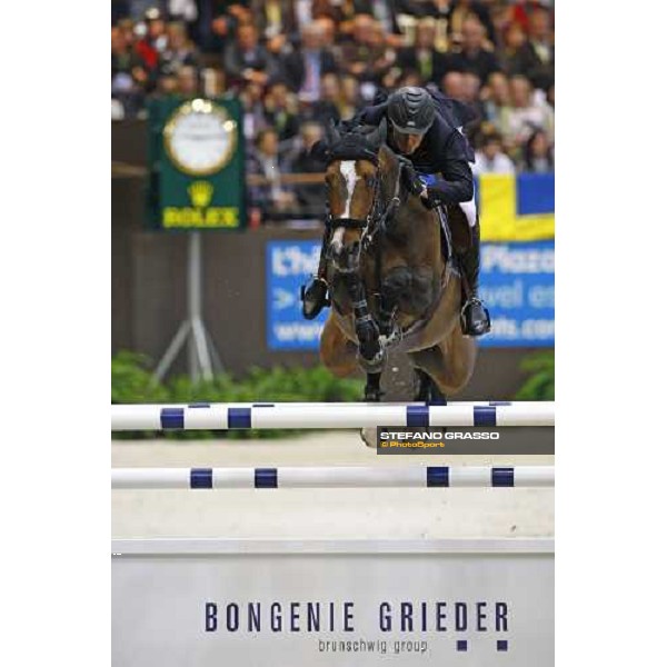 Steve Guerdat (SUI) riding Tresor V wins the second leg of the Rolex Fei World Cup Final (Jump- off) Geneva - Rolex Fei World Cup final, 16th april 2010 ph. Stefano Grasso