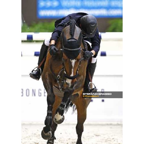Steve Guerdat (SUI) riding Tresor V wins the second leg of the Rolex Fei World Cup Final (Jump- off) Geneva - Rolex Fei World Cup final, 16th april 2010 ph. Stefano Grasso
