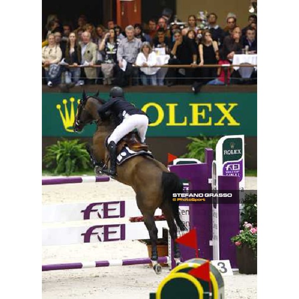 Steve Guerdat (SUI) riding Tresor V wins the second leg of the Rolex Fei World Cup Final (Jump- off) Geneva - Rolex Fei World Cup final, 16th april 2010 ph. Stefano Grasso