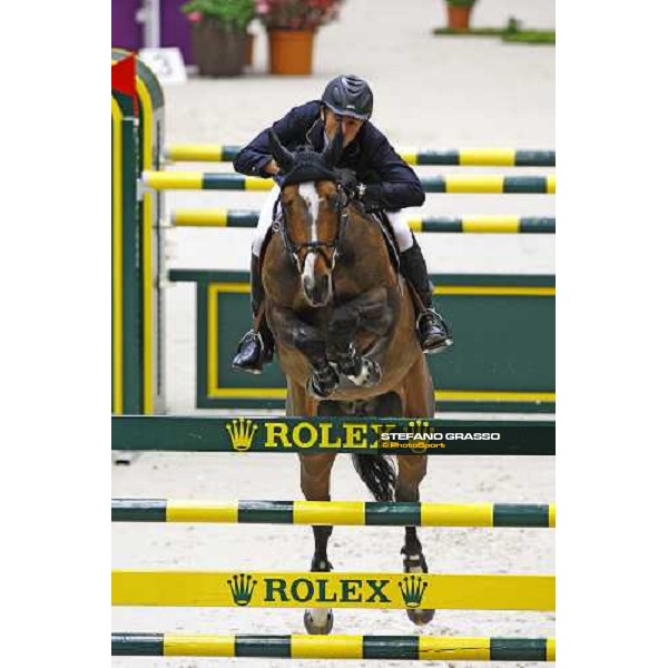 Steve Guerdat (SUI) riding Tresor V wins the second leg of the Rolex Fei World Cup Final (Jump- off) Geneva - Rolex Fei World Cup final, 16th april 2010 ph. Stefano Grasso
