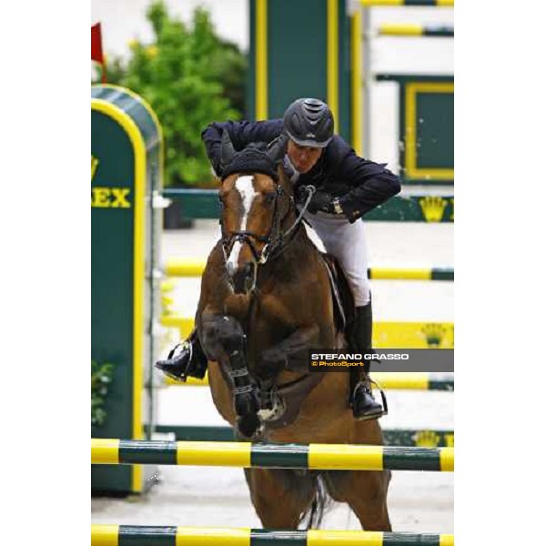 Steve Guerdat (SUI) riding Tresor V wins the second leg of the Rolex Fei World Cup Final (Jump- off) Geneva - Rolex Fei World Cup final, 16th april 2010 ph. Stefano Grasso