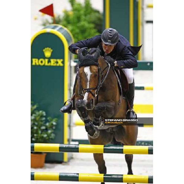 Steve Guerdat (SUI) riding Tresor V wins the second leg of the Rolex Fei World Cup Final (Jump- off) Geneva - Rolex Fei World Cup final, 16th april 2010 ph. Stefano Grasso