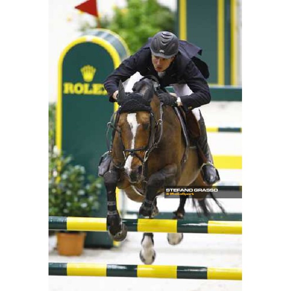 Steve Guerdat (SUI) riding Tresor V wins the second leg of the Rolex Fei World Cup Final (Jump- off) Geneva - Rolex Fei World Cup final, 16th april 2010 ph. Stefano Grasso