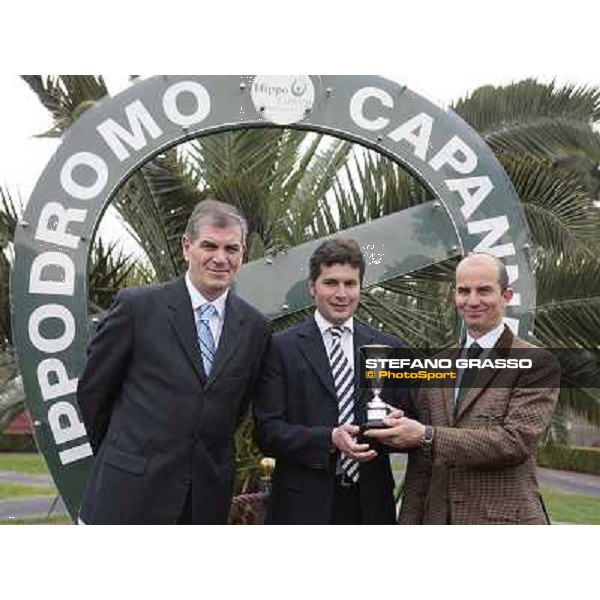 prizegiving Premio Lorenzo Camuffo - trainer Stefano Botti Rome Capannelle, 18th april 2010 ph. Stefano Grasso