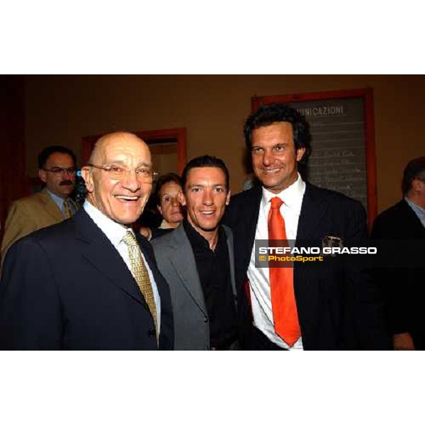 Pinuccio Molteni, Frankie Dettori and Bruno Grizzetti Varese Le Bettole 7th august 2004 ph. Stefano Grasso