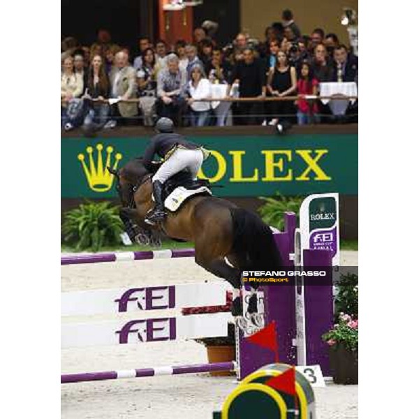 Marcus Ehning on Plot Blue wins the Rolex Fei World Cup final Geneva, 18th april 2010 ph. Stefano Grasso