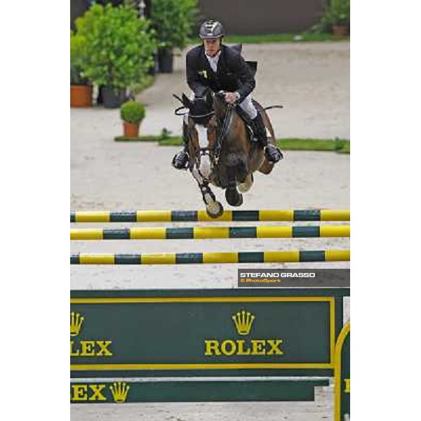 Marcus Ehning on Plot Blue wins the Rolex Fei World Cup final Geneva, 18th april 2010 ph. Stefano Grasso