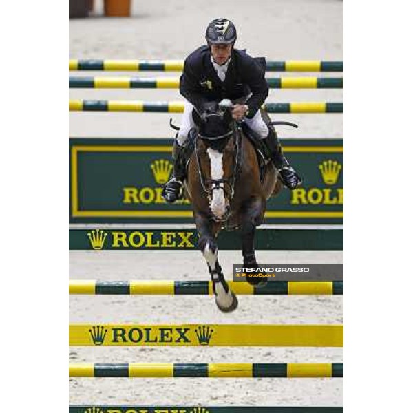 Marcus Ehning on Plot Blue wins the Rolex Fei World Cup final Geneva, 18th april 2010 ph. Stefano Grasso