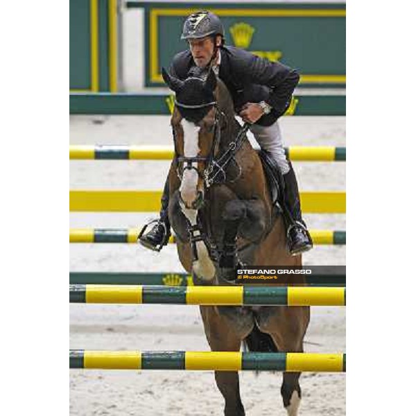 Marcus Ehning on Plot Blue wins the Rolex Fei World Cup final Geneva, 18th april 2010 ph. Stefano Grasso