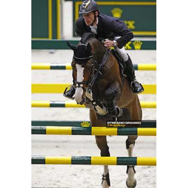 Marcus Ehning on Plot Blue wins the Rolex Fei World Cup final Geneva, 18th april 2010 ph. Stefano Grasso