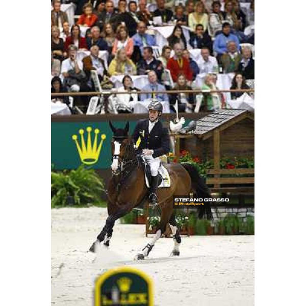 Marcus Ehning on Plot Blue wins the Rolex Fei World Cup final Geneva, 18th april 2010 ph. Stefano Grasso