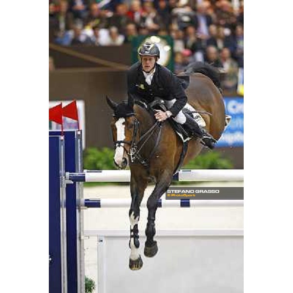 Marcus Ehning on Plot Blue wins the Rolex Fei World Cup final Geneva, 18th april 2010 ph. Stefano Grasso