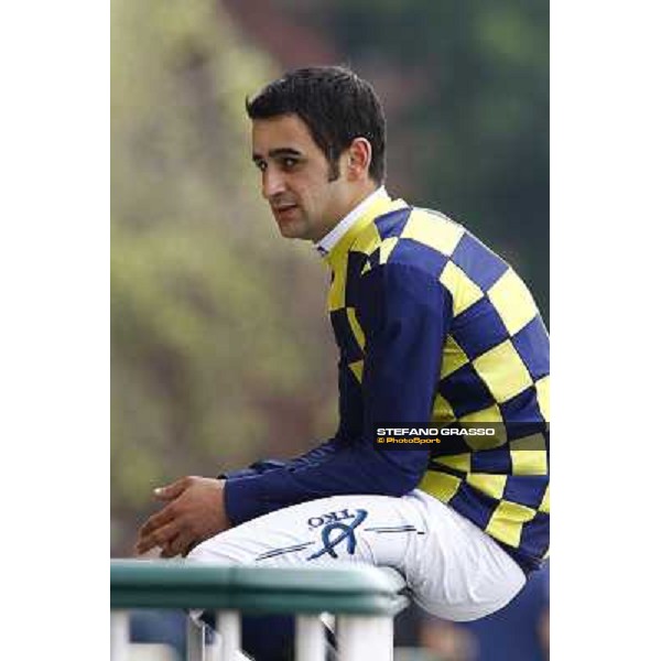 Fabio Branca winner of the Premio Ambrosiano Milan, San Siro racetrack 24th april 2010 ph. Stefano Grasso