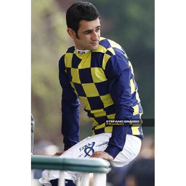 Fabio Branca winner of the Premio Ambrosiano Milan, San Siro racetrack 24th april 2010 ph. Stefano Grasso