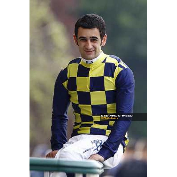 Fabio Branca winner of the Premio Ambrosiano Milan, San Siro racetrack 24th april 2010 ph. Stefano Grasso