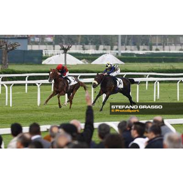 Jakkalberry winner of the Premio Ambrosiano and Johannes Mozart Milan, San Siro racetrack 24th april 2010 ph. Stefano Grasso