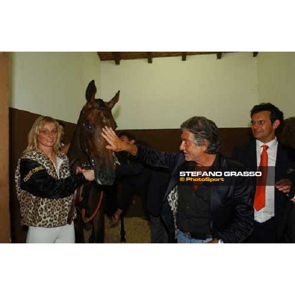 Roberto Cavalli with Love Money winner of Criterium Varesino Varese Le Bettole 7th august 2004 ph. Stefano Grasso