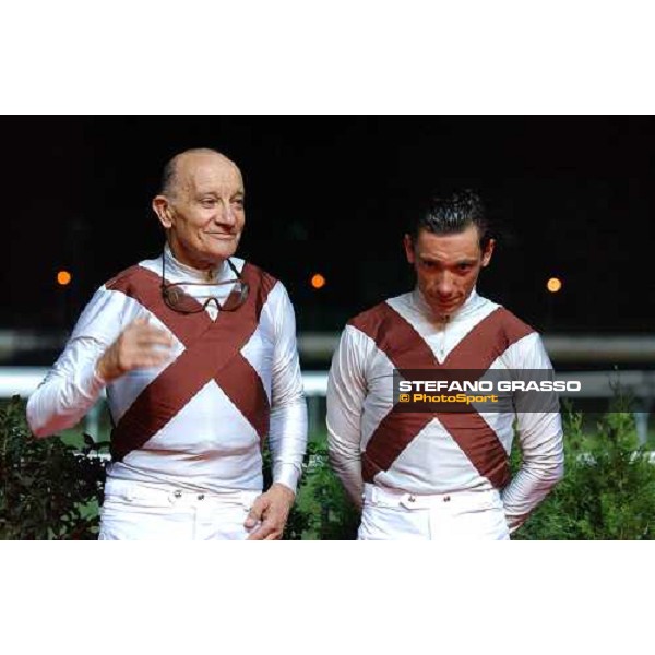 Frankie Dettori and Pinuccio Molteni Varese Le Bettole 7th august 2004 ph. Stefano Grasso