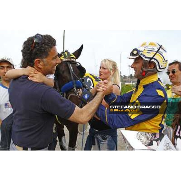 Davide Nuti with Nad Al Sheba wins the 107¡ Premio Elwood Medium Padova, V.S.Breda racetrack, 1st may 2010 ph. Stefano Grasso