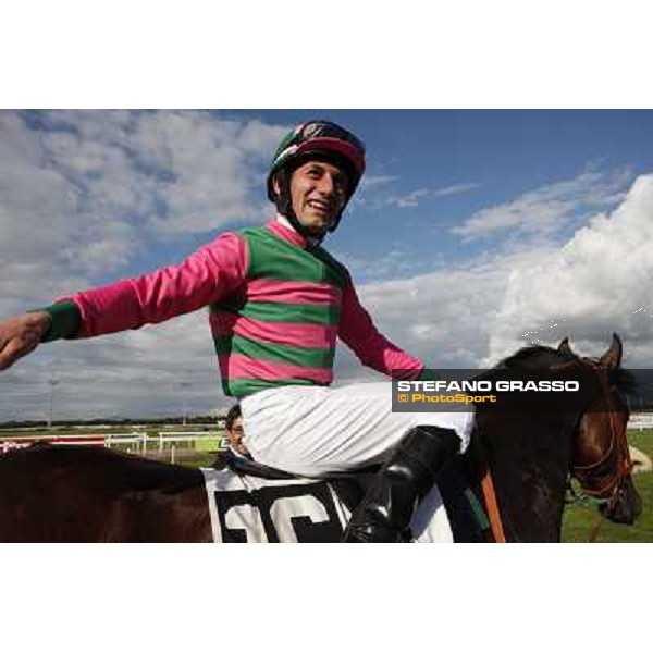 Mirco Demuro and Worthadd after winning the 127° Derby Italiano Rome, 8th may 2010 ph. Stefano Grasso