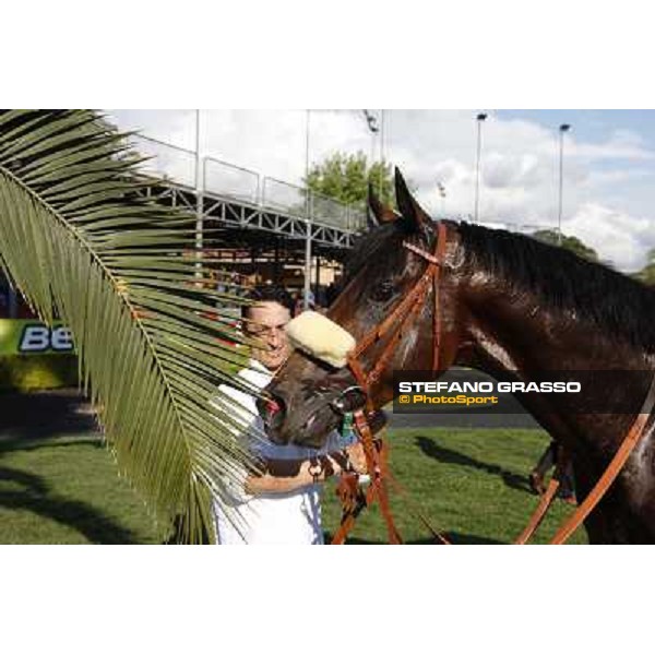 a close up for Worthadd winner of the 127° Derby Italiano Rome, 8th may 2010 ph. Stefano Grasso