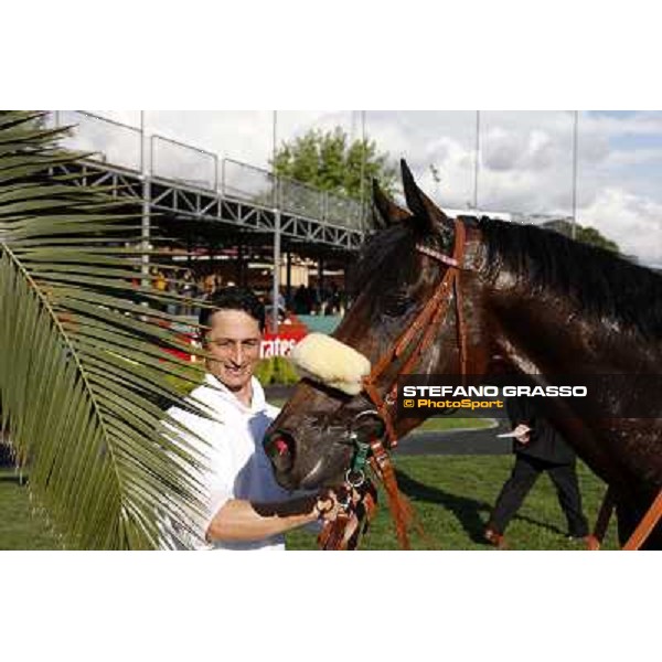 a close up for Worthadd winner of the 127° Derby Italiano Rome, 8th may 2010 ph. Stefano Grasso