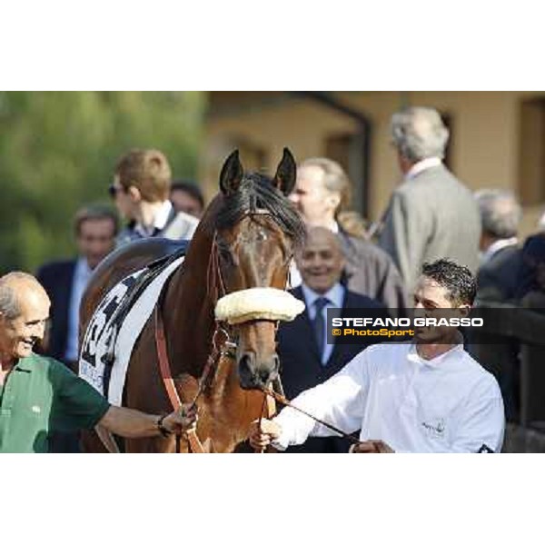 a close up for Worthadd winner of the 127° Derby Italiano Rome, 8th may 2010 ph. Stefano Grasso