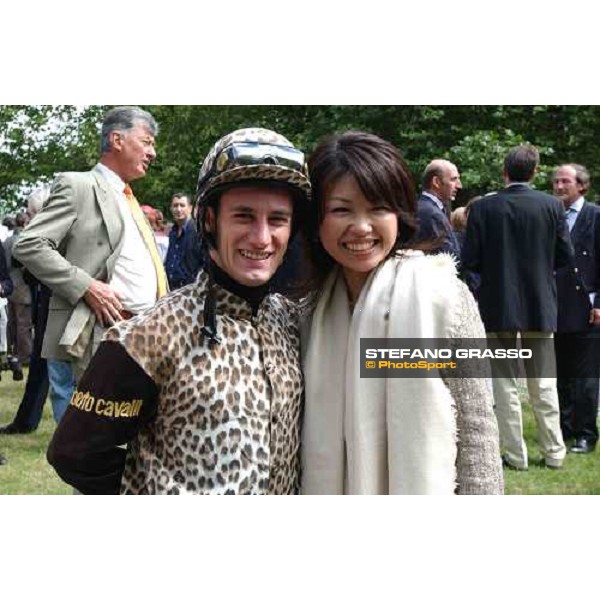 Mirco Demuro and Mr. Yoshida\'s daughter Deauville 21st august 2004 ph. Stefano Grasso