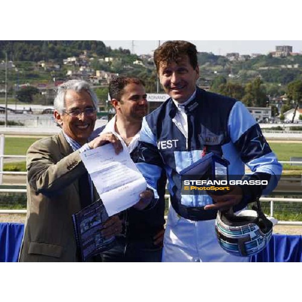 rag.Farneti -Orsi Mangelli - I.Vukov Campioant odel Mediterraneo Napoli, Agnano racetrack 2nd may 2010 ph. Stefano Grasso