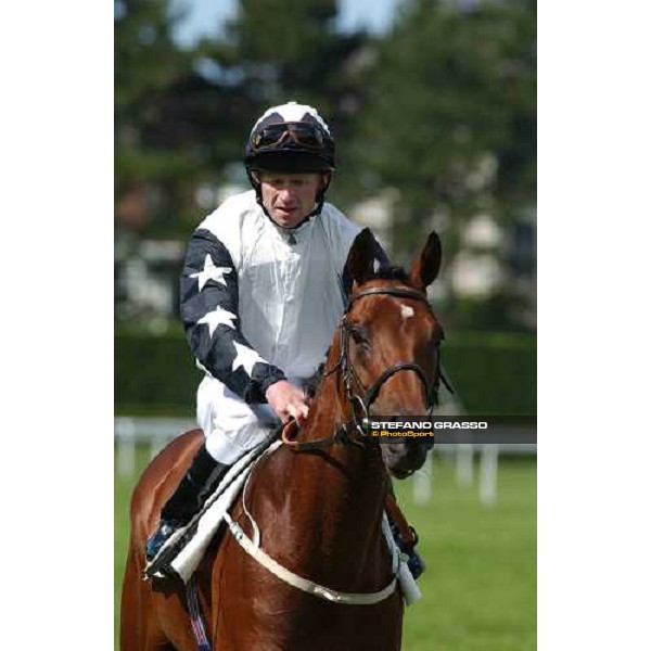 Joseph Fanning on Mister Monet,winner of Prix Guillaume d\'Ornano Deauville 21st august 2004 ph. Stefano Grasso