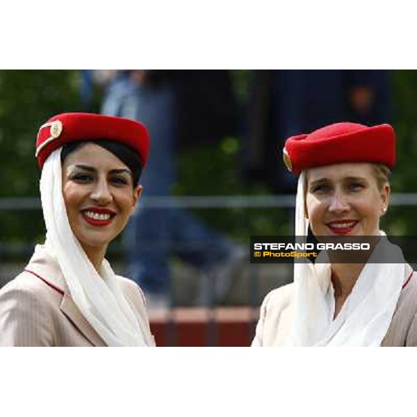 Emirates Airlines hostesses at Capannelle racetrack Rome, 16th may 2010 ph. Stefano Grasso