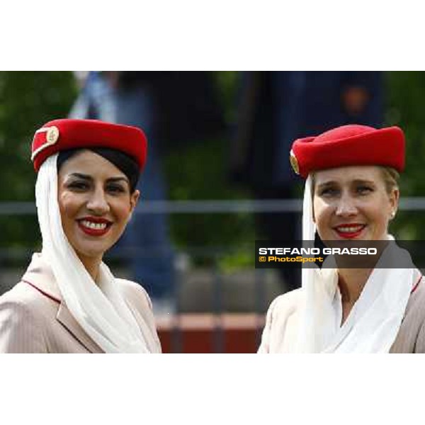 Emirates Airlines hostesses at Capannelle racetrack Rome, 16th may 2010 ph. Stefano Grasso