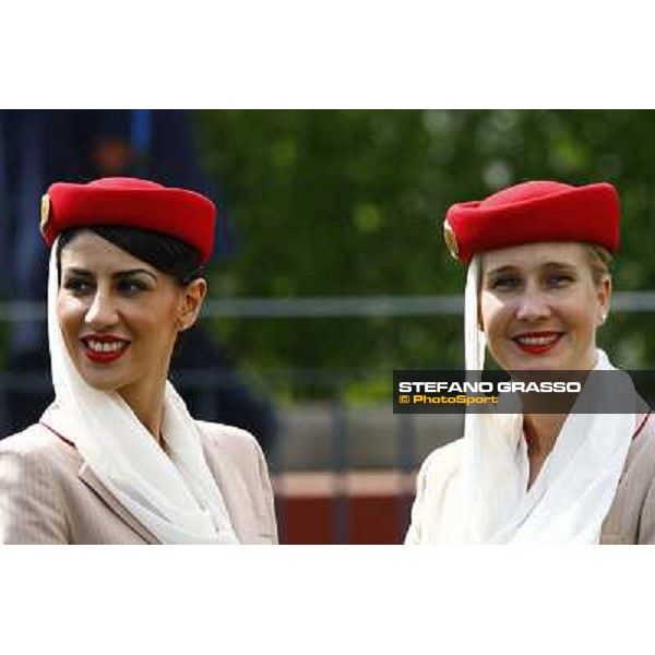 Emirates Airlines hostesses at Capannelle racetrack Rome, 16th may 2010 ph. Stefano Grasso