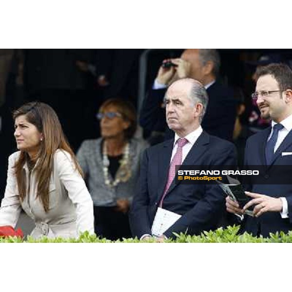 owners enclosure at Capannelle racetrack - Cristiana Brivio Sforza, and Francesco Chiarotto Rome, 16th may 2010 ph. Stefano Grasso