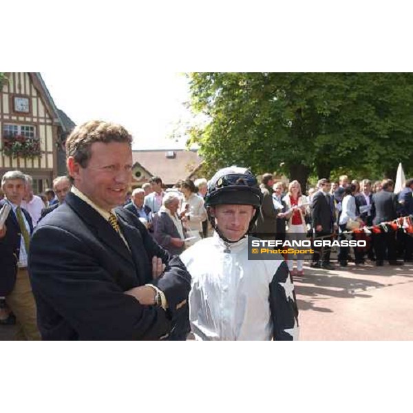 Mark Johnston and Joseph Fanning winners of Prix Guillaume d\'Ornano Deauville 21st august 2004 ph. Stefano Grasso