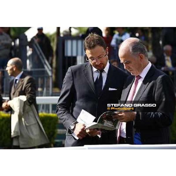 John Clarke and Francesco Chiarotto in the paddock at Capannelle racetrack Rome, 16th may 2010 ph. Stefano Grasso